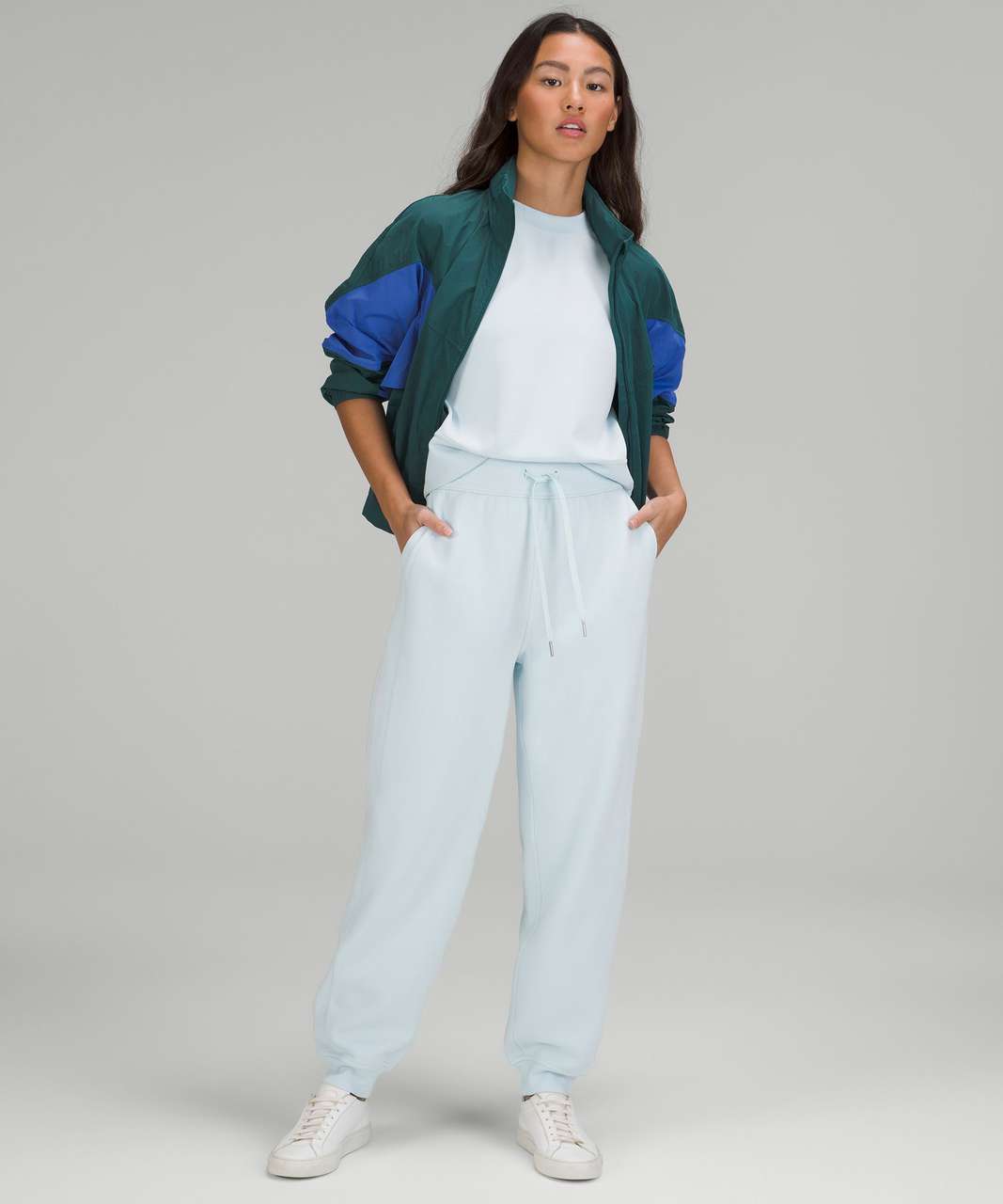 Lululemon Scuba High-Rise French Terry Jogger - Pastel Blue - lulu fanatics