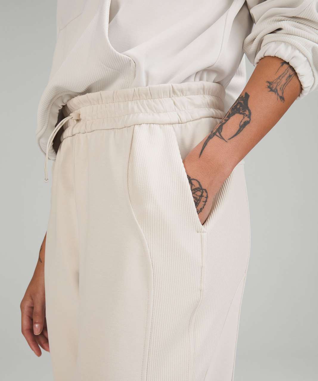 Lululemon Stretch Rib Pocketed Romper - White Opal - lulu fanatics