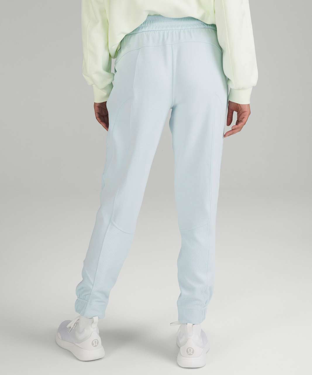 Lululemon Brushed Softstreme Ribbed High-Rise Jogger - White Opal