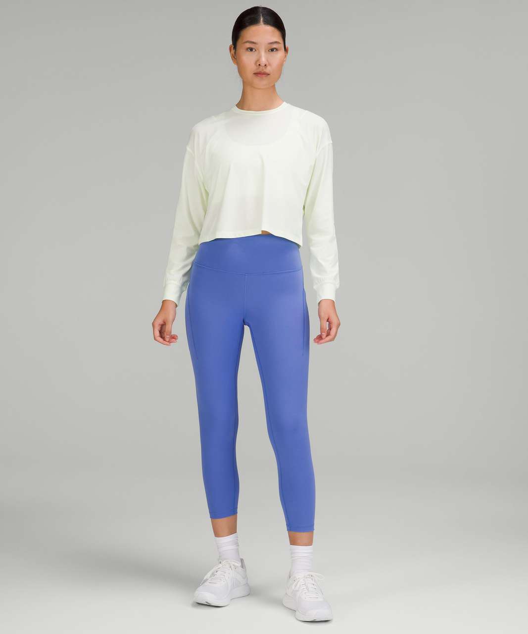 Lululemon Nulu Relaxed-Fit Yoga Long Sleeve Shirt - White Opal - lulu  fanatics