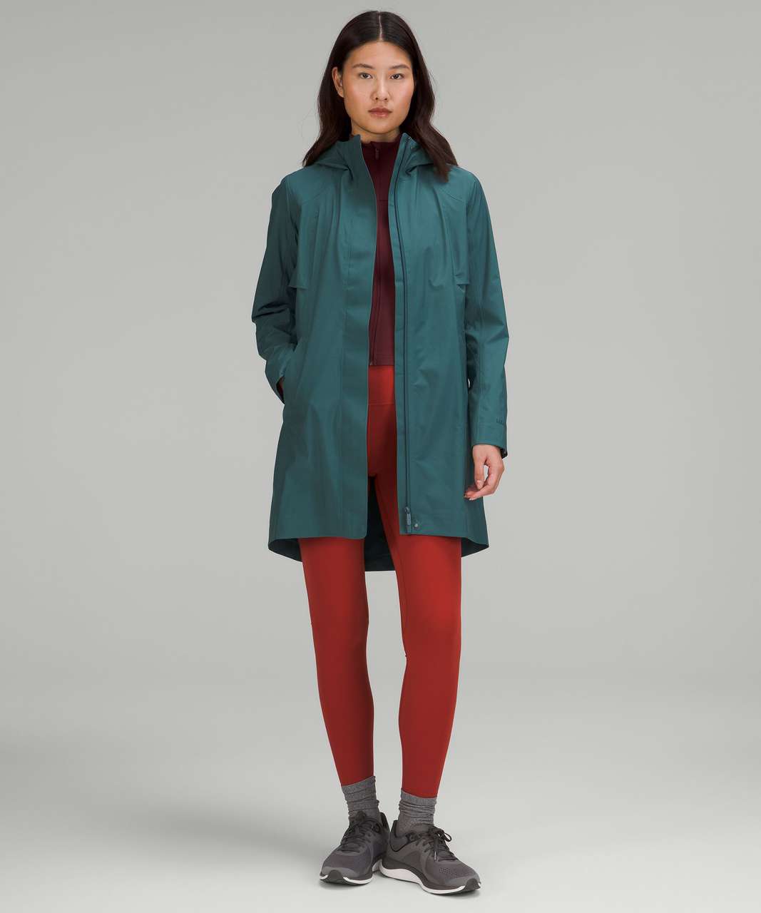 lululemon RAIN REBEL - Parka - dark forest/green - Zalando.de