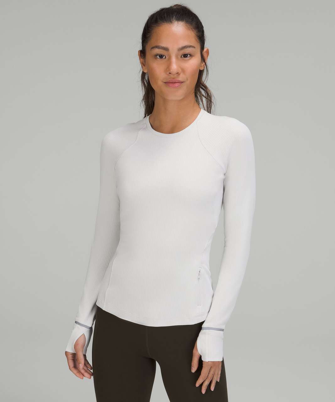 NWT Lululemon It's Rulu Run Ribbed Long Sleeve Reflective Psychic PSYH Size  : 6