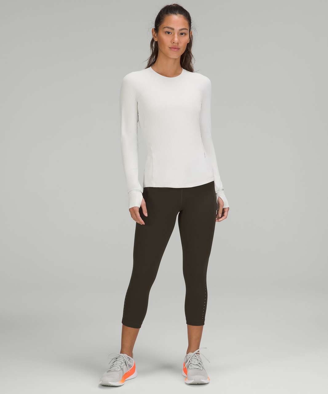 Lululemon Its Rulu Run Ribbed Long Sleeve Shirt - Vapor - lulu fanatics