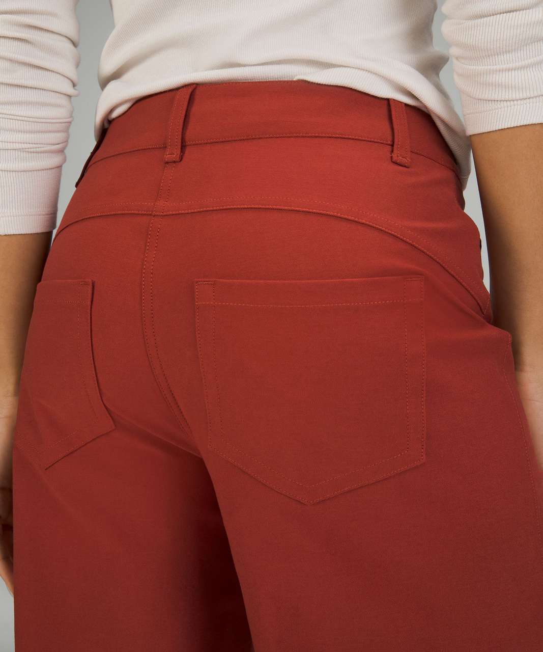 Lululemon City Sleek 5 Pocket Wide-Leg High-Rise Pant *Light Utilitech - Cayenne