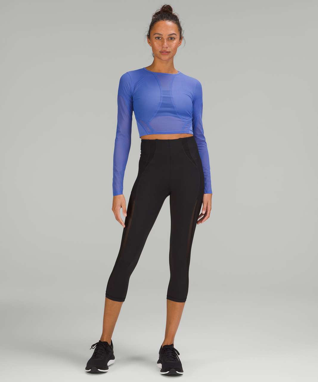 Lululemon Mesh Panelled Training Long Sleeve Shirt - Wild Indigo