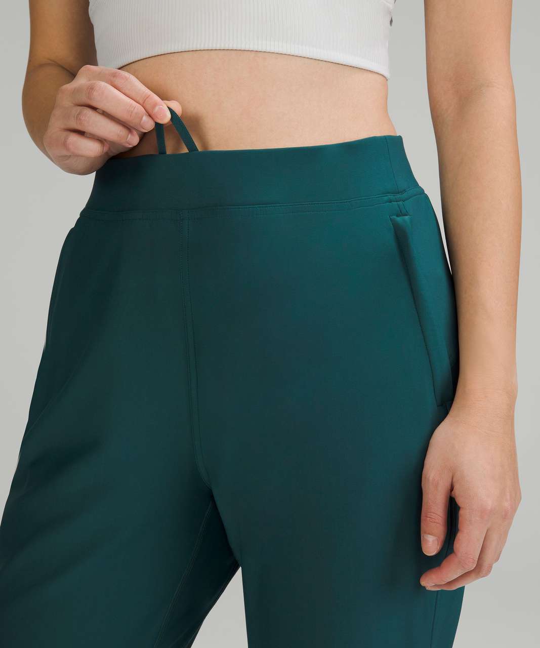 Lululemon Adapted State High-Rise Fleece Jogger - Green Jasper