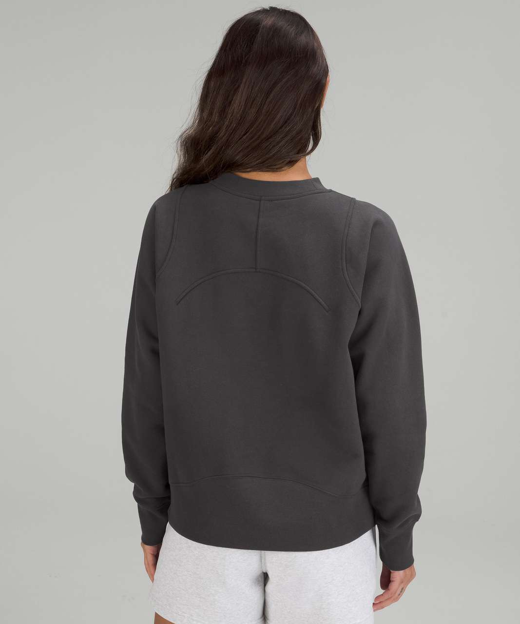 Lululemon Loungeful Crewneck Pullover *Embroidered - Graphite Grey ...