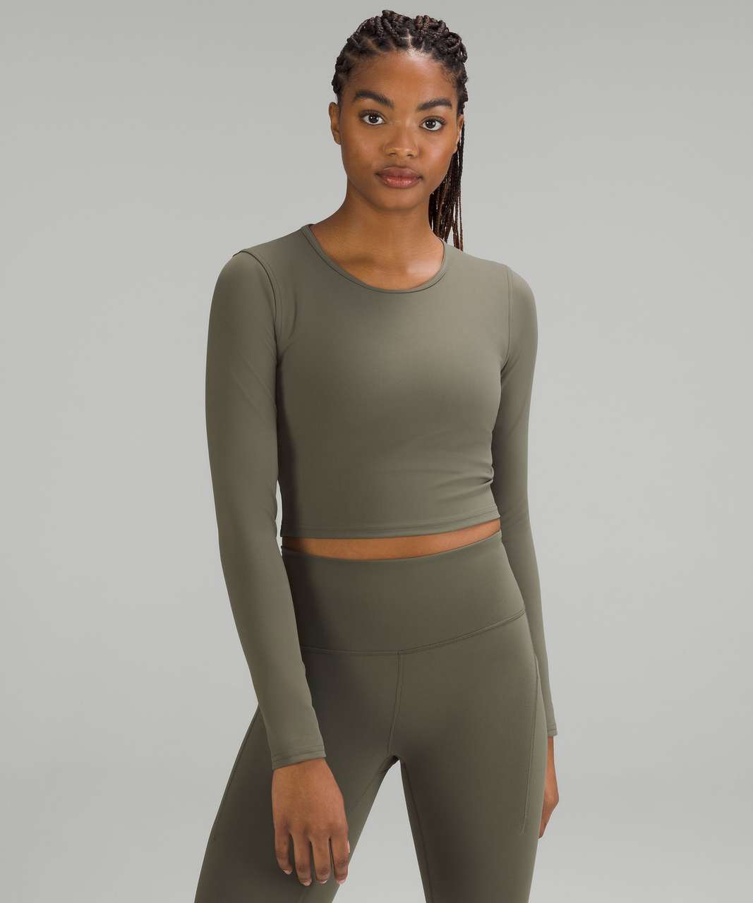 Lululemon Asymmetrical Ribbed Cotton Long-Sleeve Shirt - Kohlrabi Green -  lulu fanatics