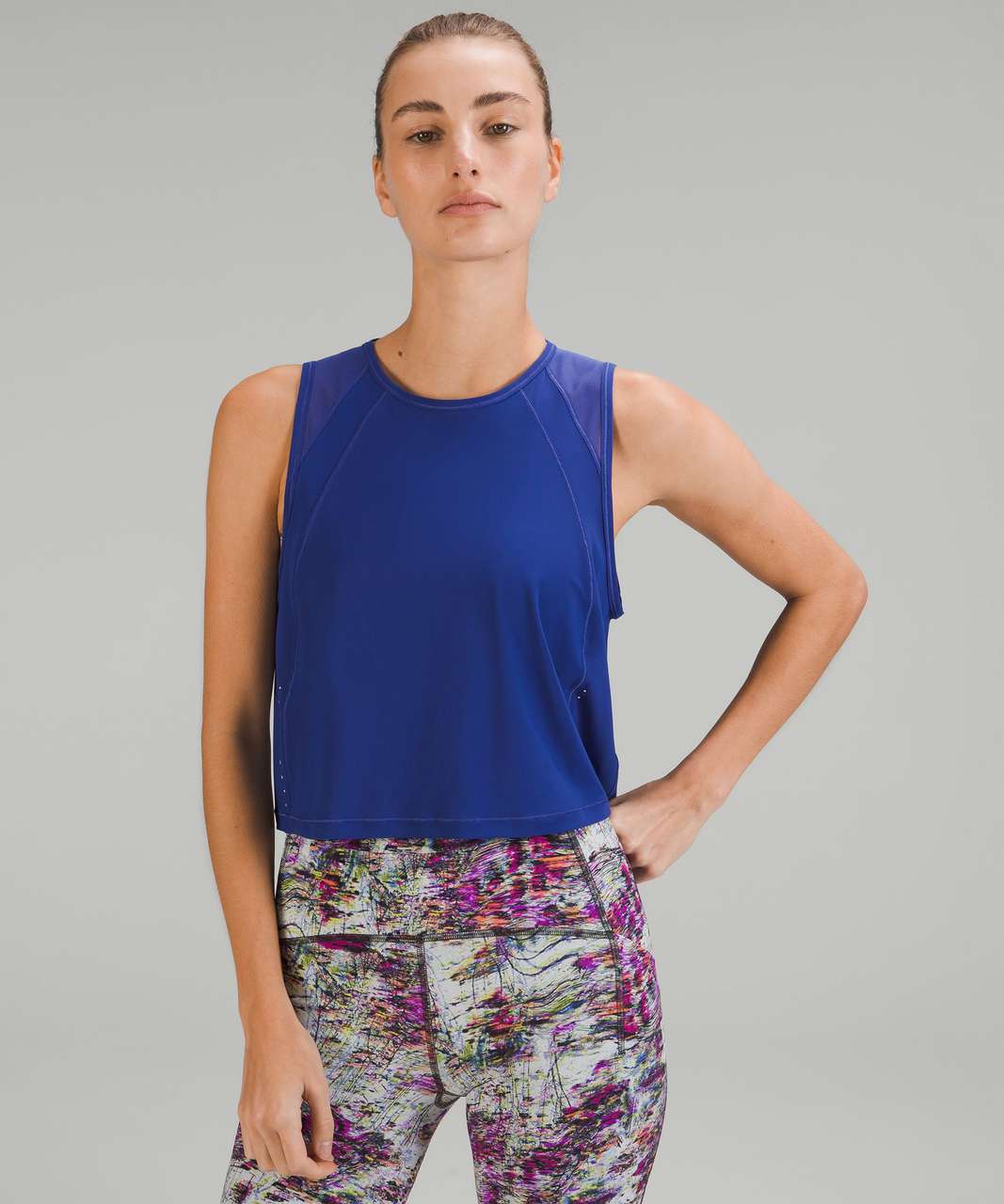 Lululemon Sculpt Cropped Tank Top - Psychic