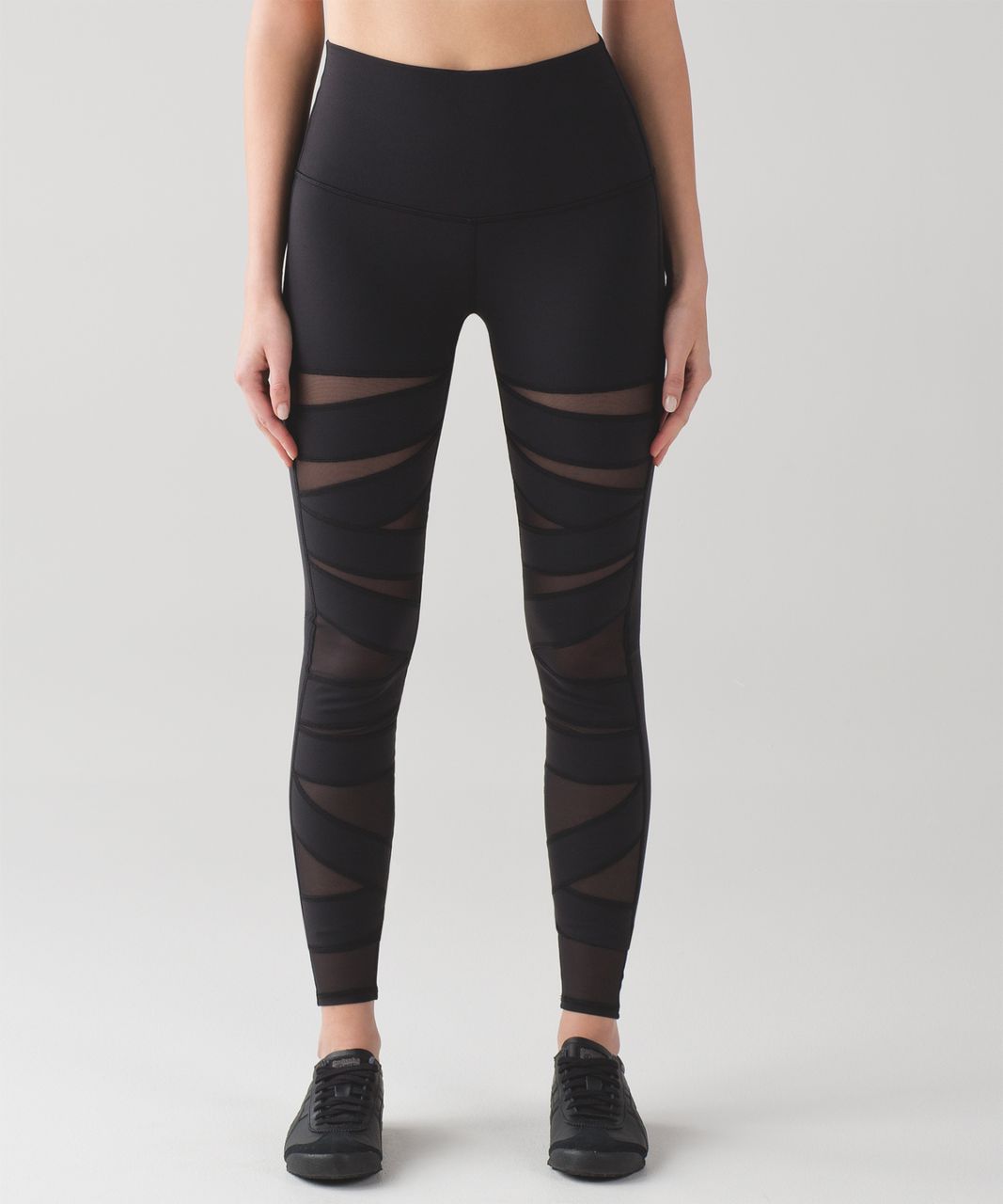 Lululemon Wunder Under Pant (Hi-Rise) (Tech Mesh) - Black - lulu