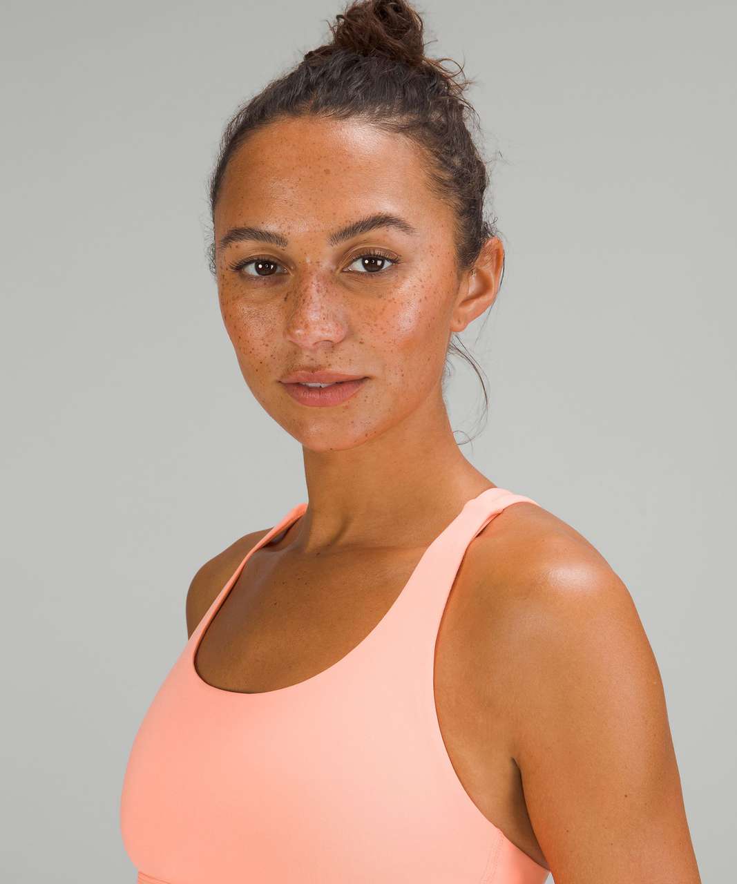 Lululemon Energy Bra Longline in Sunny Coral Sz 12 - NWT