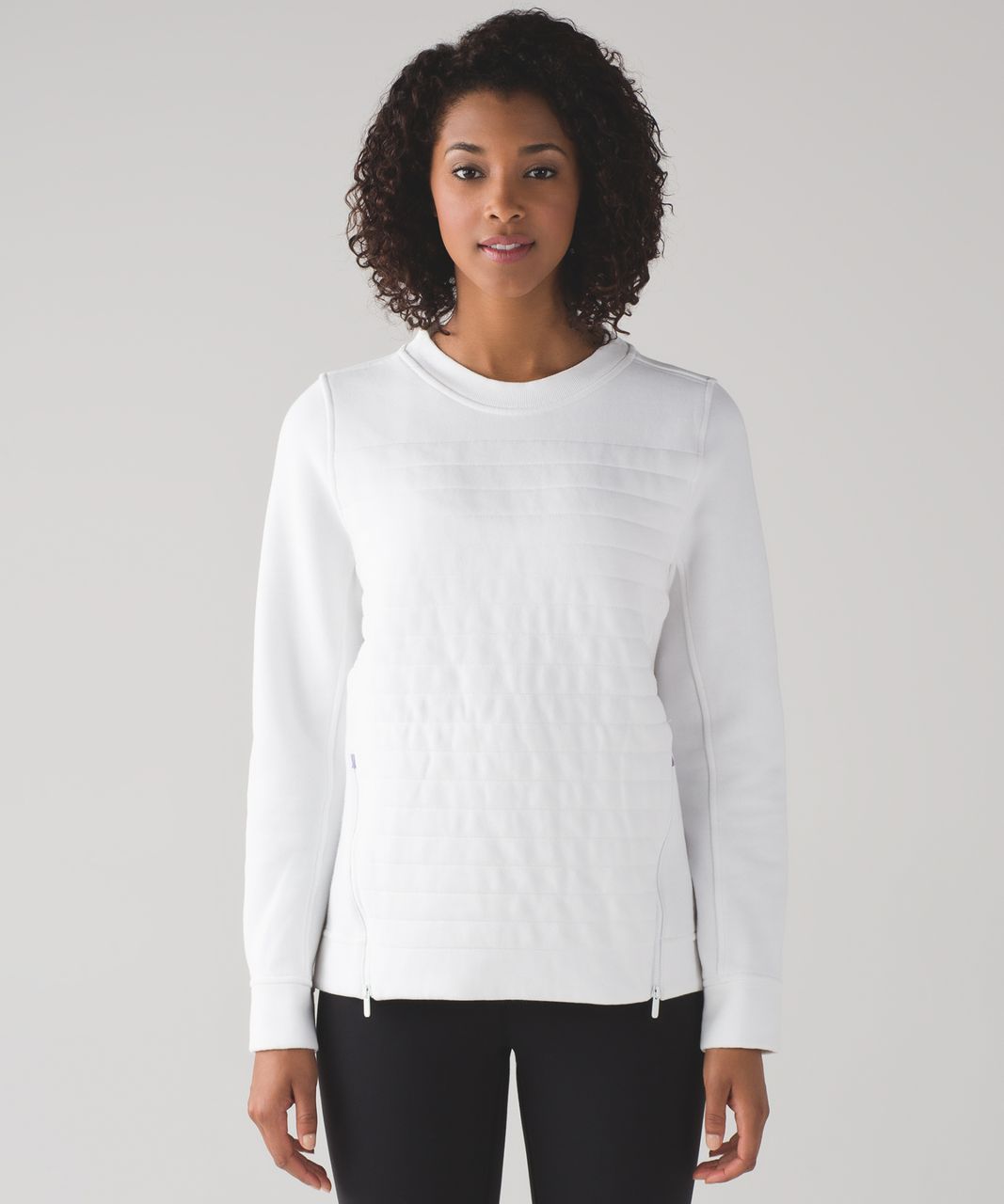 Lululemon Fleece Be True Crew - White