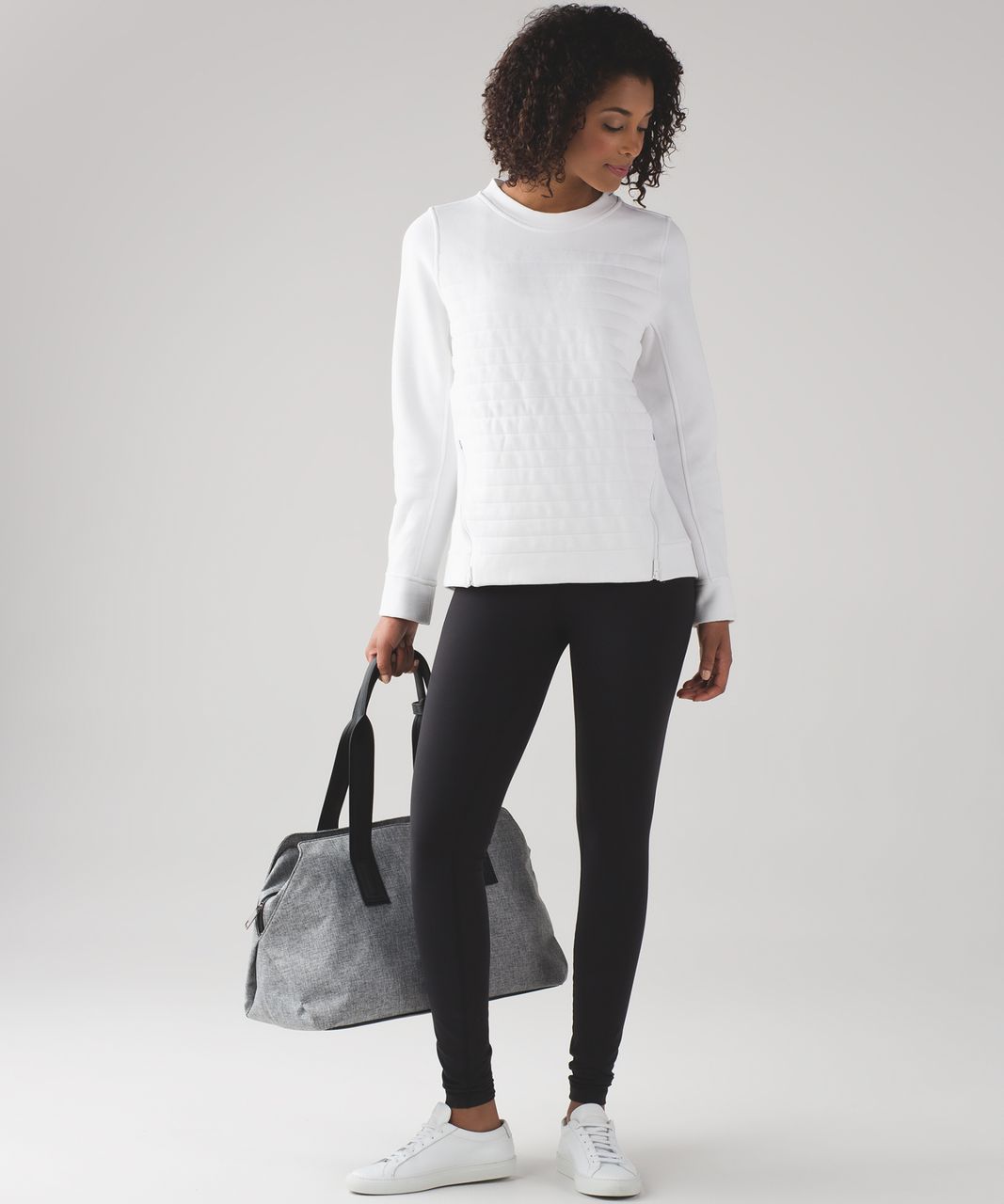 Lululemon Fleece Be True Crew - White