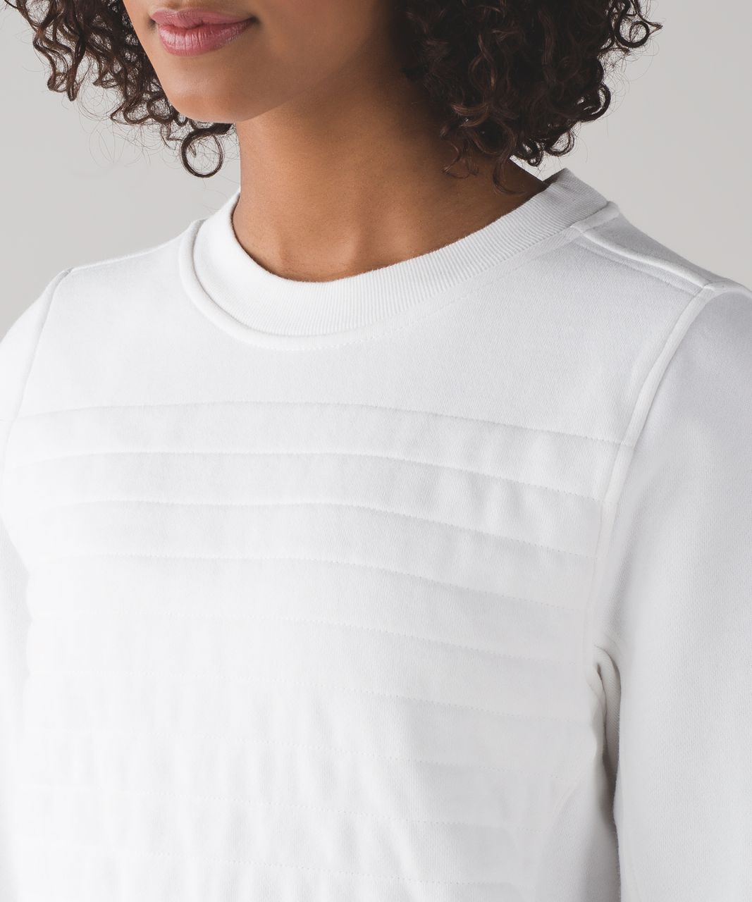 Lululemon Fleece Be True Crew - White