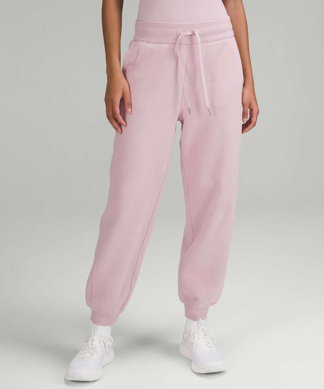 LULULEMON SCUBA HIGH Rise Jogger Pants Women's Size 20 Heathered Pink Taupe  £55.37 - PicClick UK