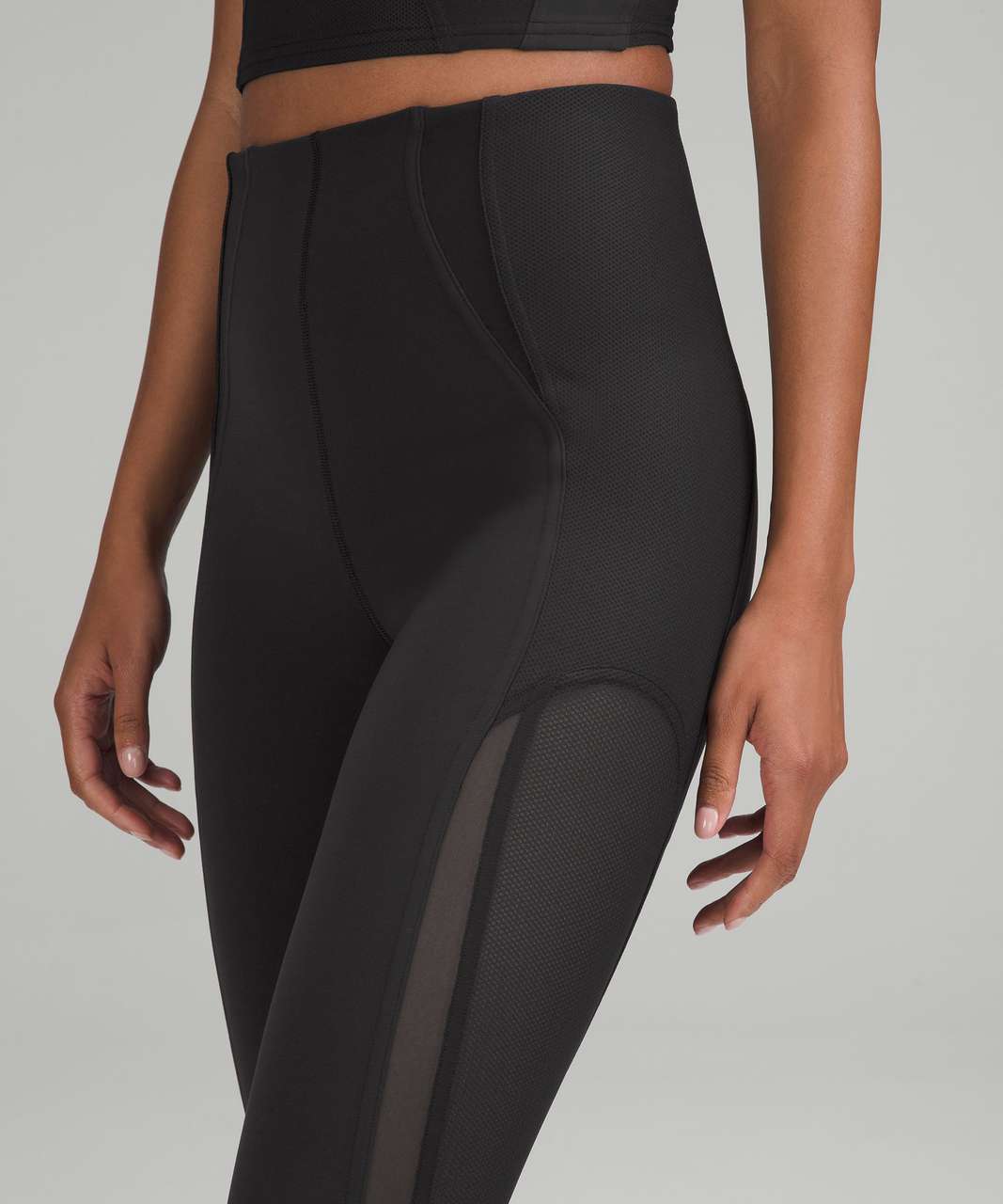 Lululemon Everlux and Mesh Super-High-Rise Training Tight 25" - Black