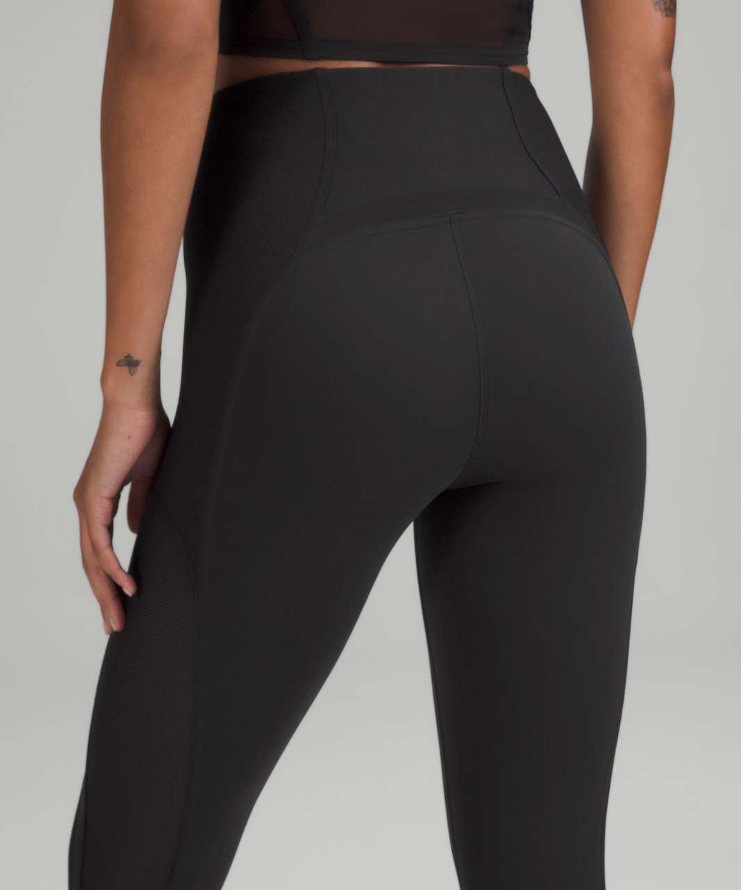 Lululemon Everlux and Mesh Super-High-Rise Training Tight 25" - Black