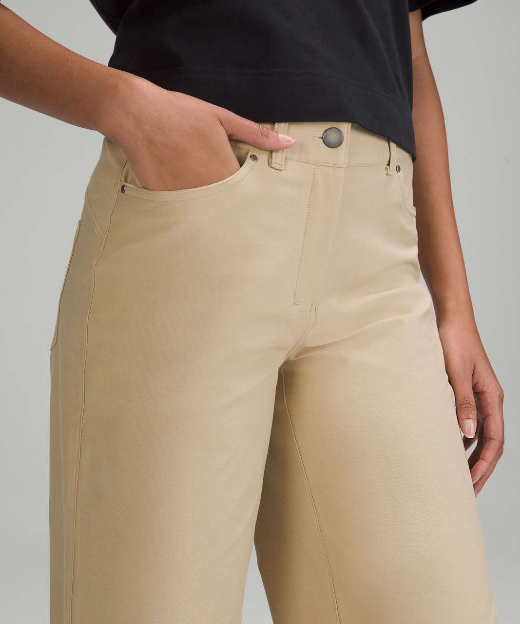 Lululemon City Sleek 5 Pocket Wide Leg Pant - Butternut Brown - lulu  fanatics