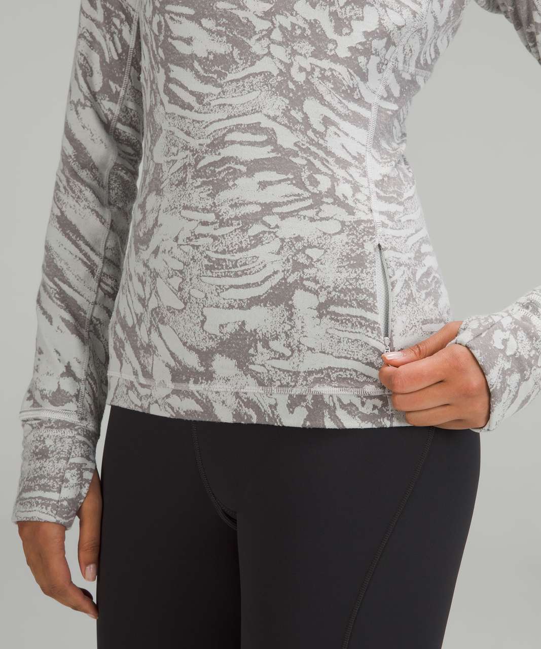 Lululemon Jacquard Multi-Texture Crew Neck Sweater - Heathered Vapor - lulu  fanatics