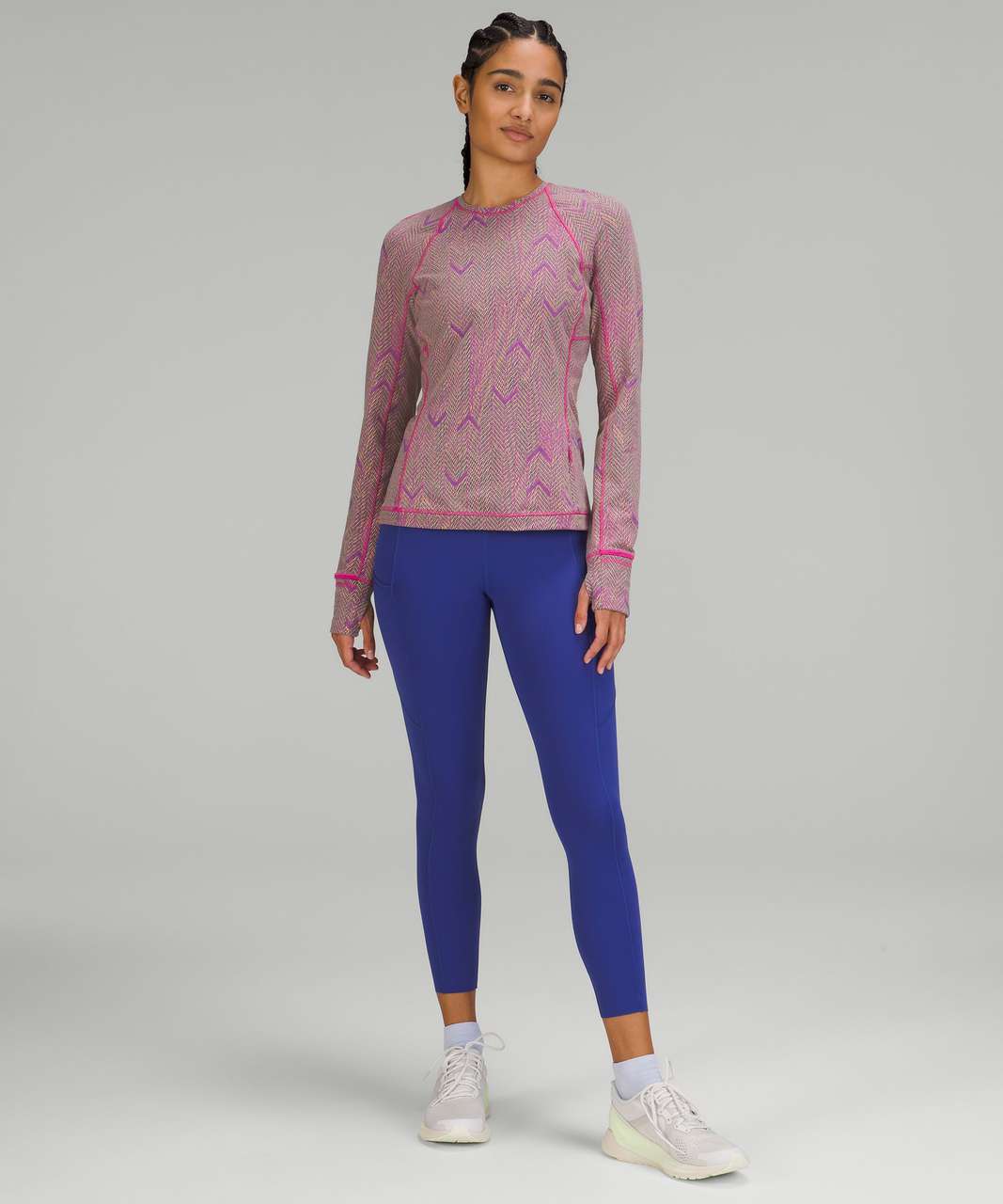 Lululemon Its Rulu Run Long Sleeve Shirt - Heritage Camo Jacquard Vapor  Gull Grey - lulu fanatics