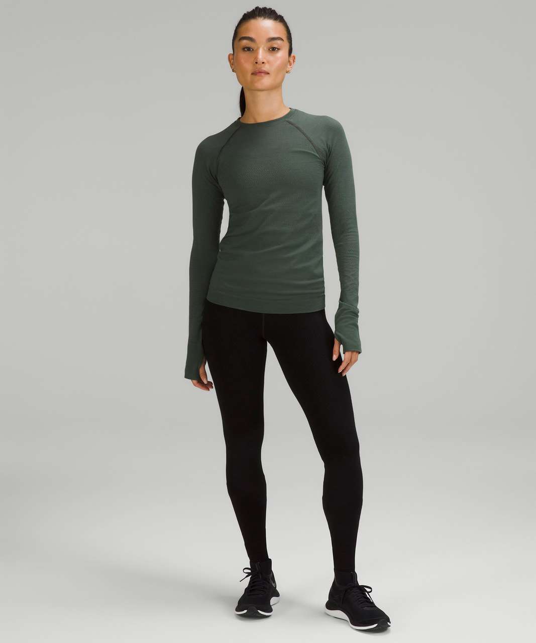 Lululemon Keep the Heat Thermal Long Sleeve Shirt - Smoked Spruce