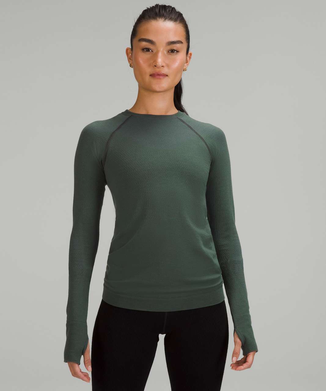 Lululemon Keep the Heat Thermal Long Sleeve Shirt - Smoked Spruce