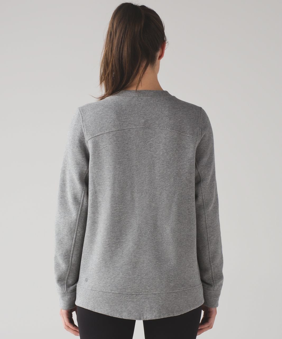 Fleece Heathered Crew Be - Lululemon Medium lulu True Grey fanatics -