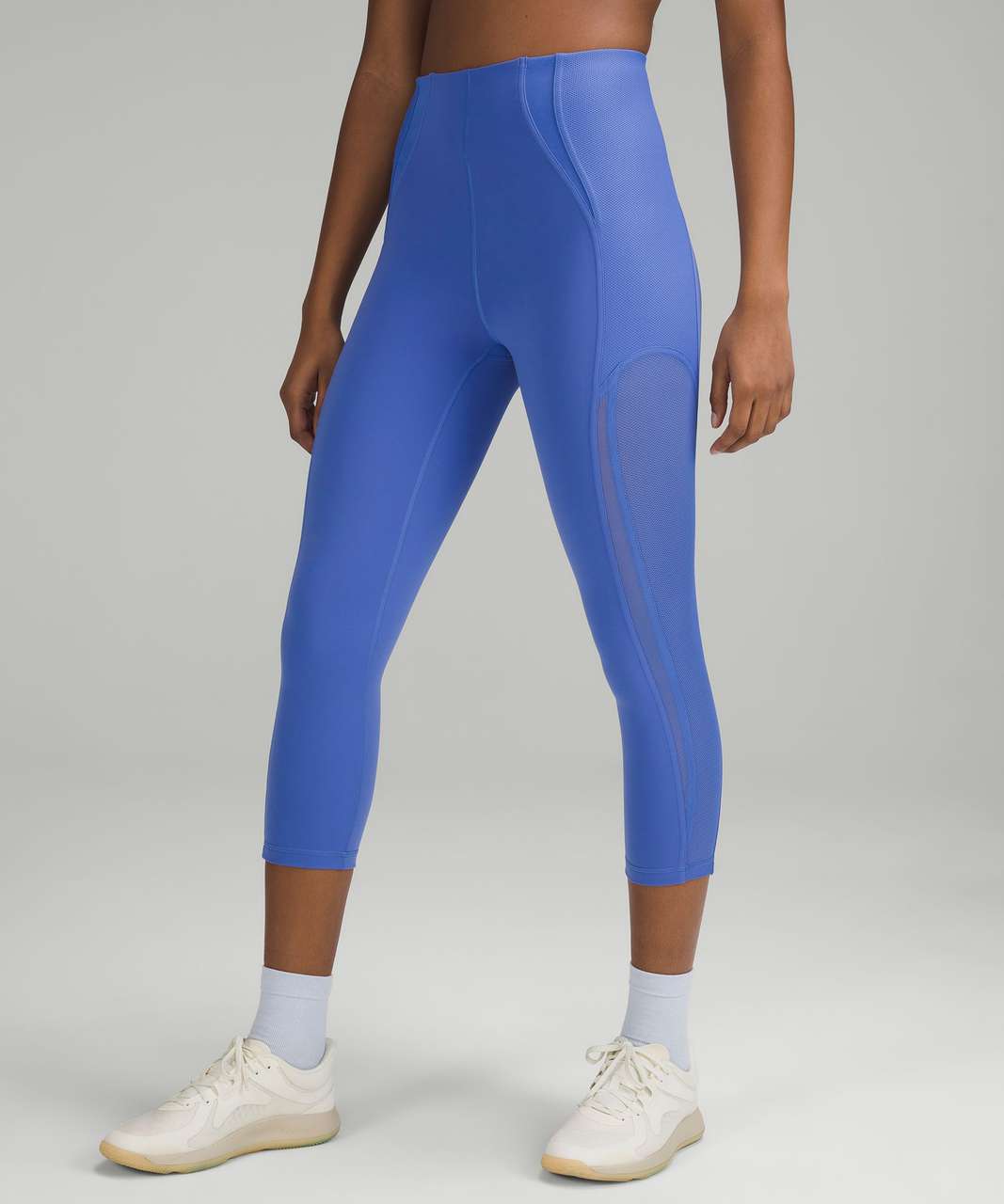 Lululemon Everlux and Mesh Super-High-Rise Training Crop 21" - Wild Indigo