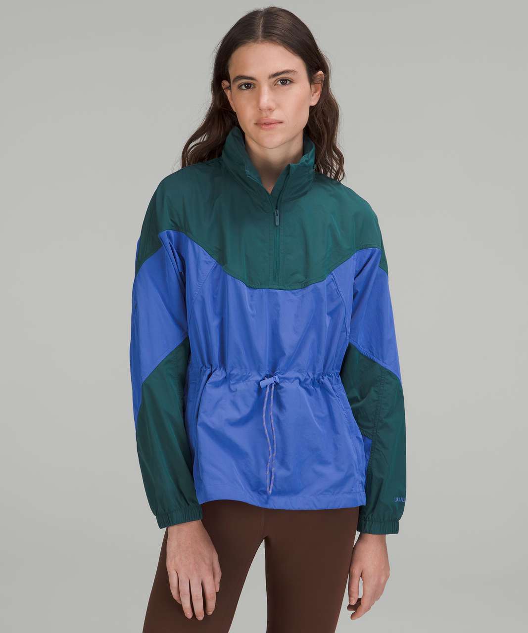 Lululemon Evergreen Anorak - Green Jasper / Wild Indigo