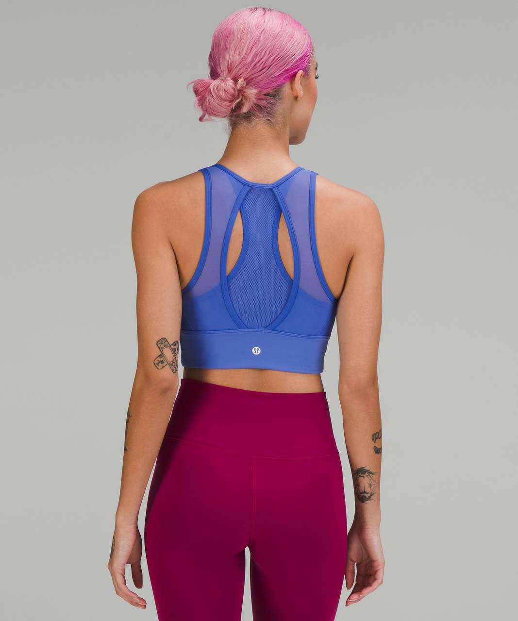 Lululemon Everlux High-Neck Train Bra - Wild Indigo