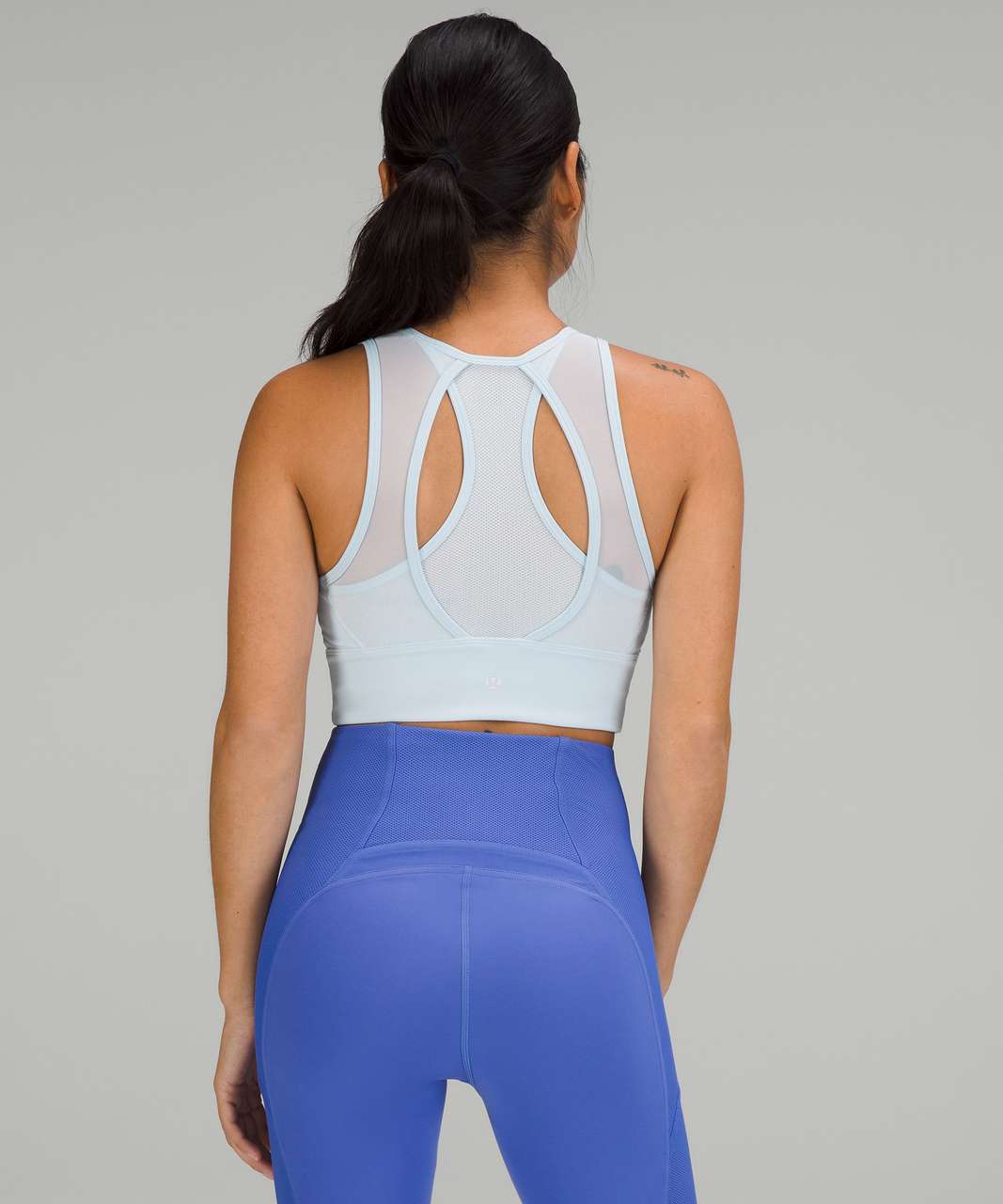 LULULEMON BLUE TOUGH TRAIN HIGH NECK BRA – Project BA