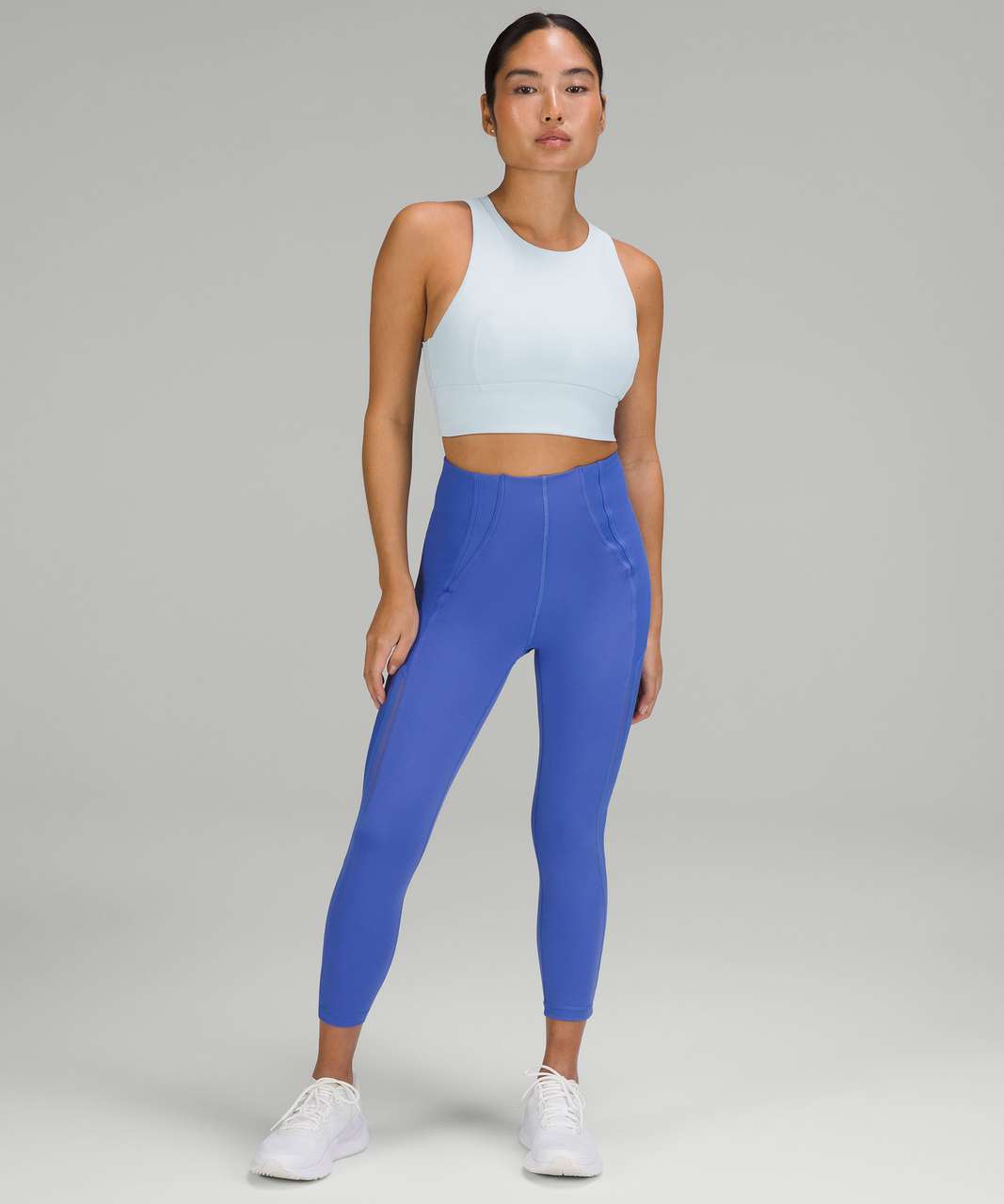 LULULEMON BLUE TOUGH TRAIN HIGH NECK BRA – Project BA