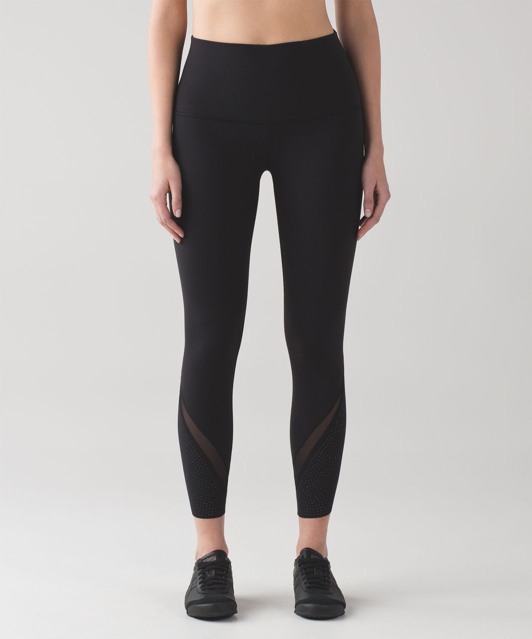 Lululemon Wunder Under Pant *Laser-Cut (Roll Down) - Black - lulu