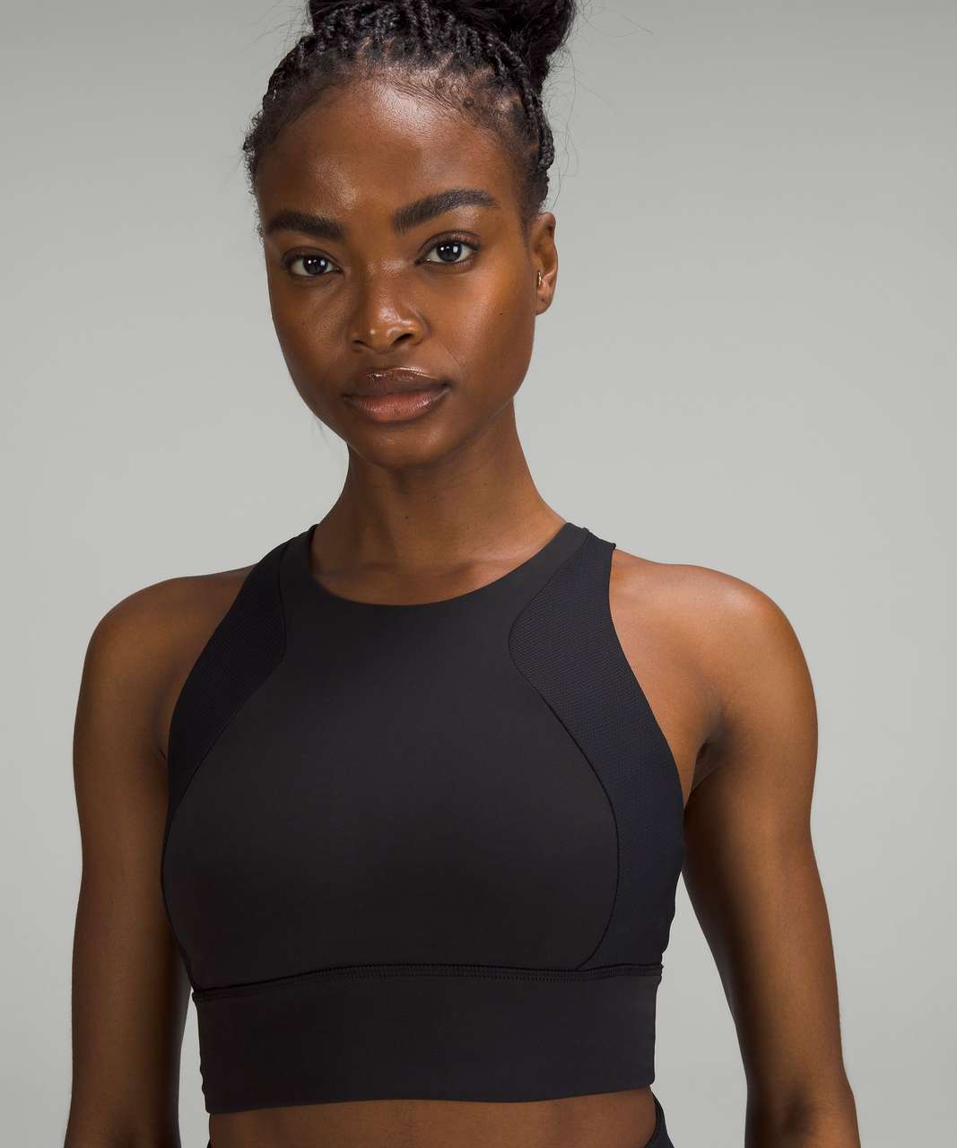 Lululemon Everlux High-Neck Train Bra - Black