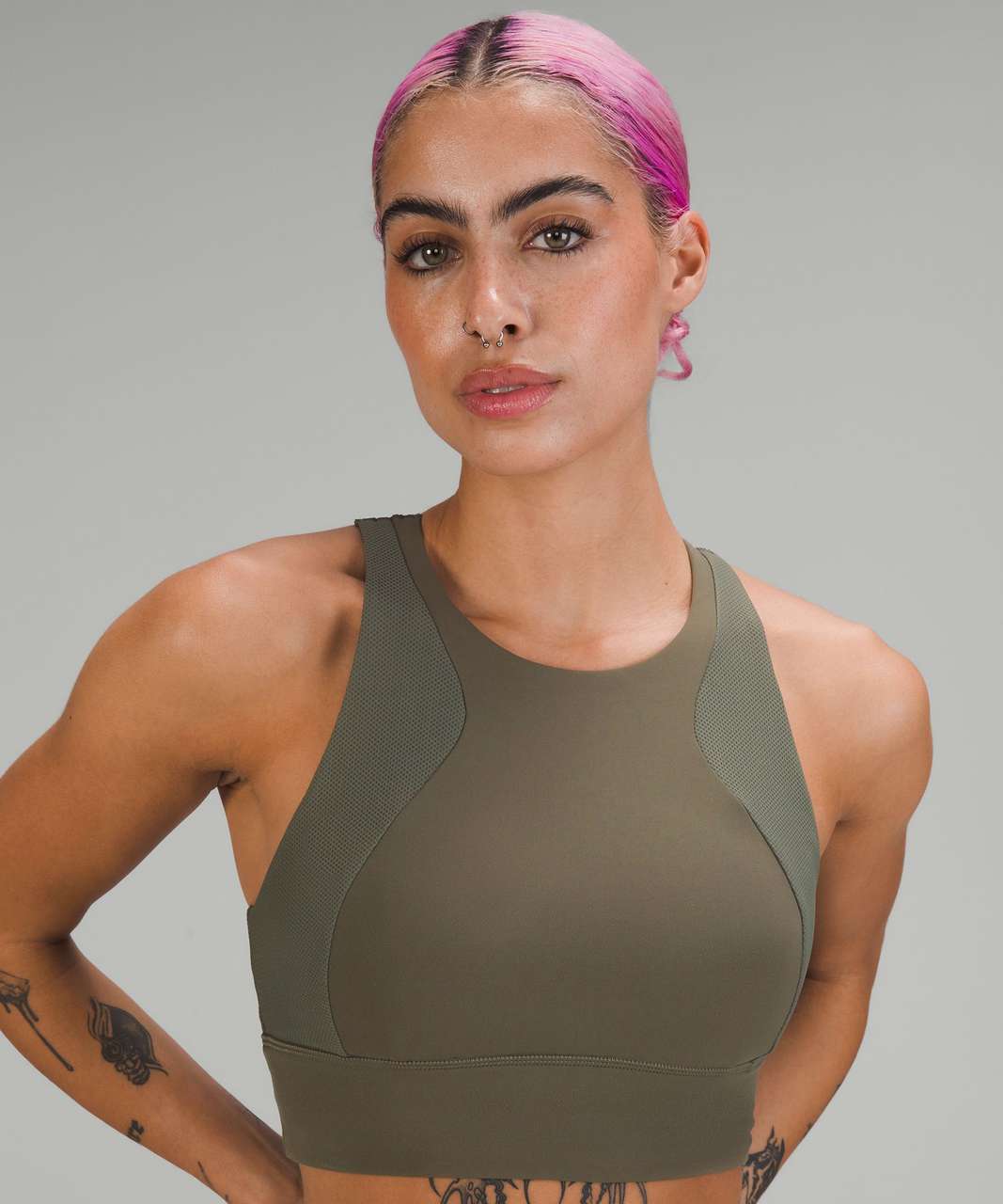 Green Camouflage Military Stars Women's Sports Bra Wirefree Breathable Yoga  Vest Racerback Padded Workout Tank Top