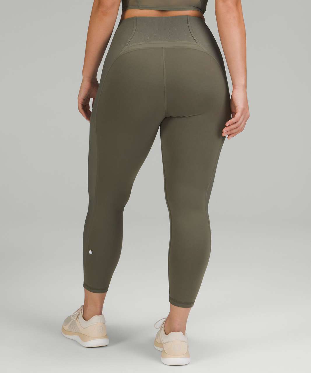 Lululemon Everlux and Mesh Contour Fit Super-High-Rise Training Tight 25 -  Army Green - lulu fanatics