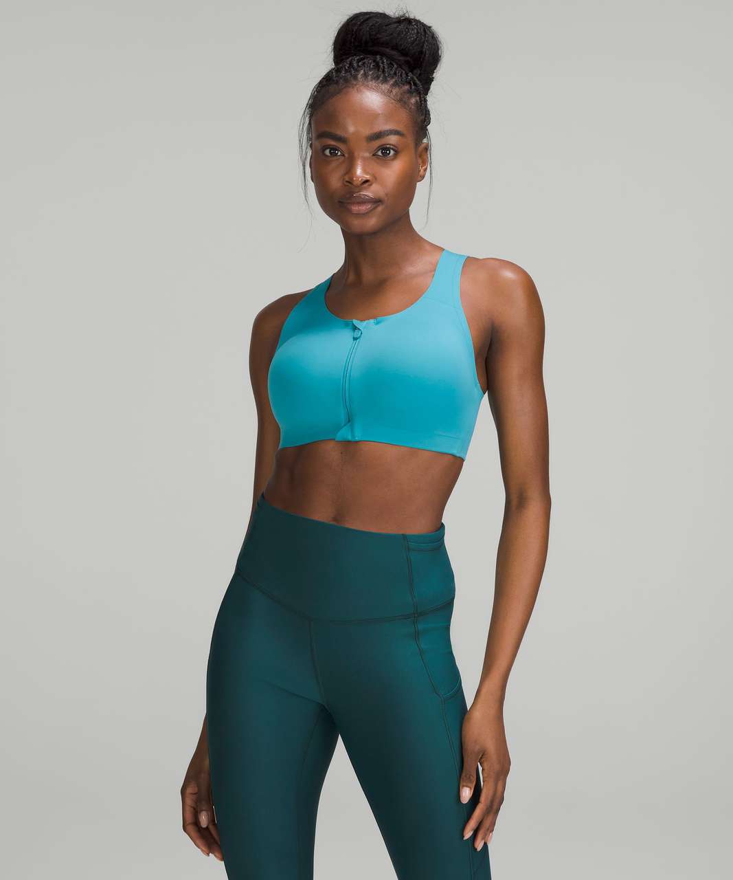 Lululemon Energy Bra High Support, B-ddd Cups In Everglade Green