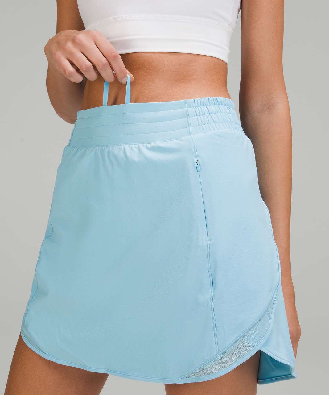 lululemon athletica, Skirts, Lululemon Hotty Hot Highrise Skirt Long In Pastel  Blue