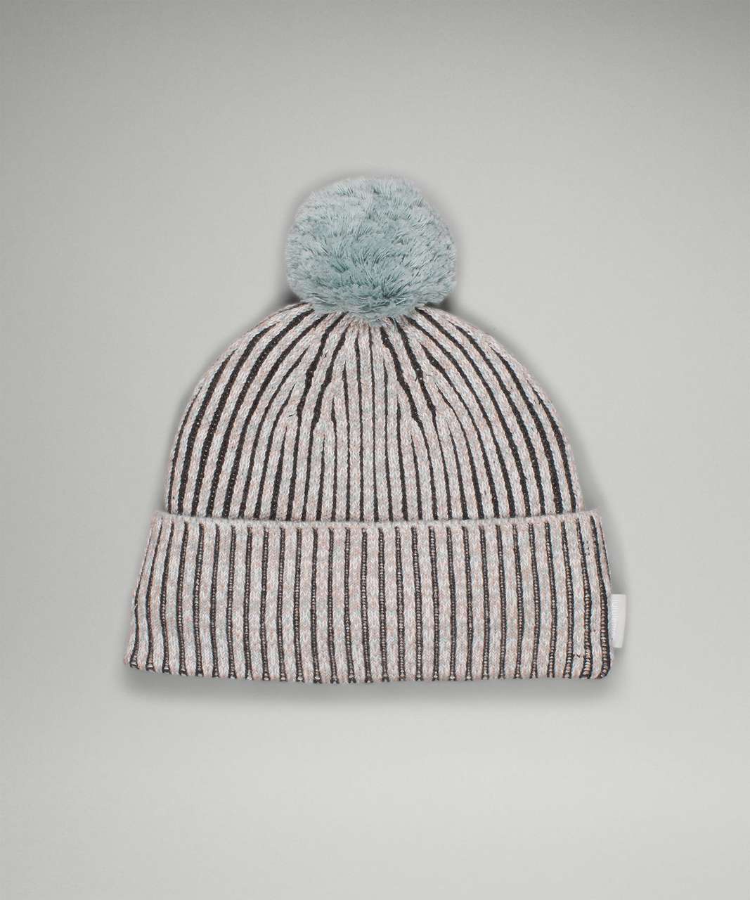 Lululemon Bubble Knit Pom Beanie - Heathered Raw Linen - lulu fanatics