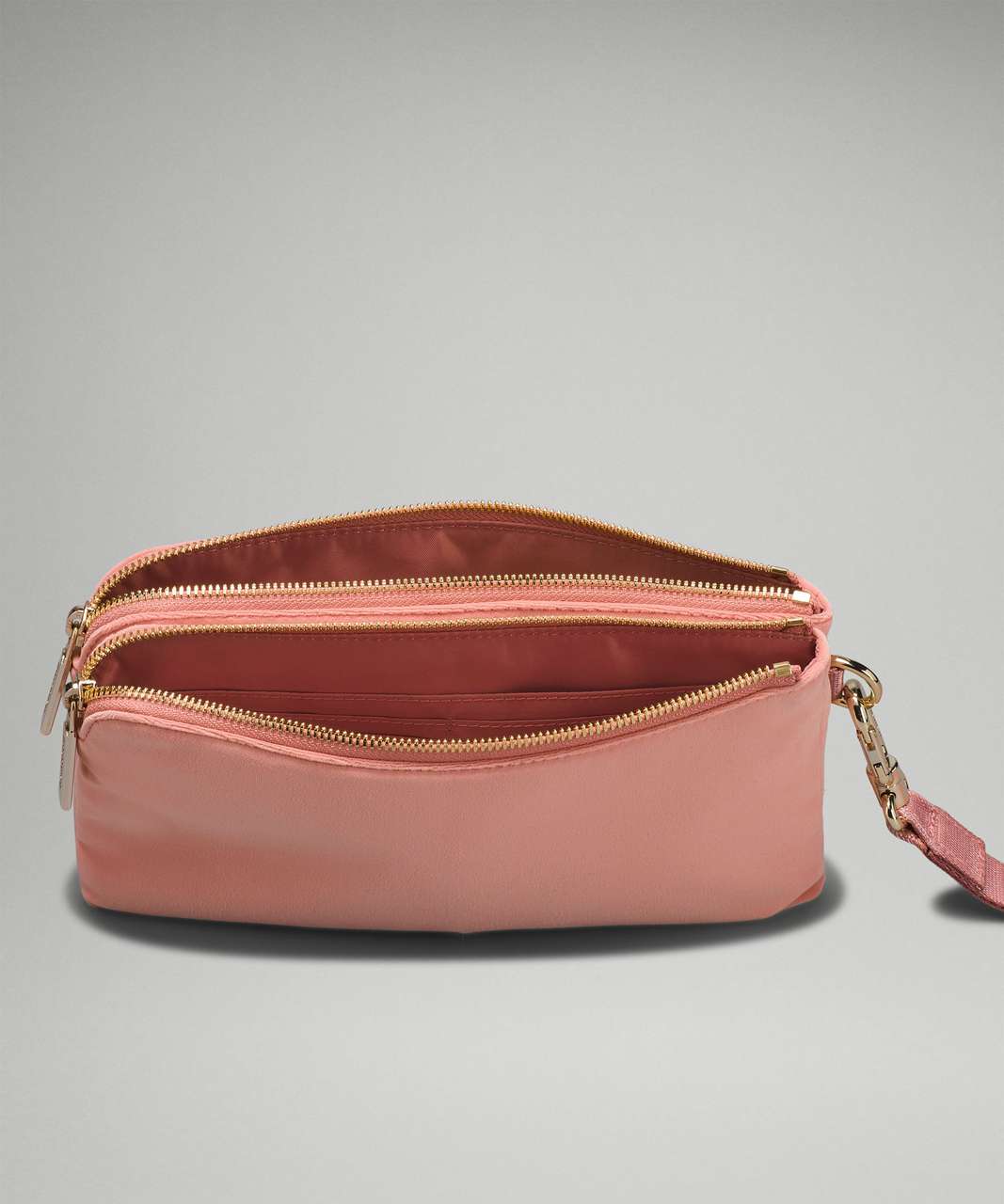 Lululemon Curved Wristlet *Velour - Pink Pastel