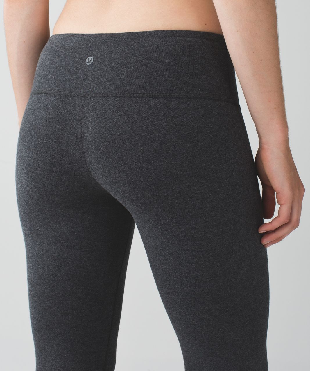 Lululemon Wunder Under Crop III - Heathered Black