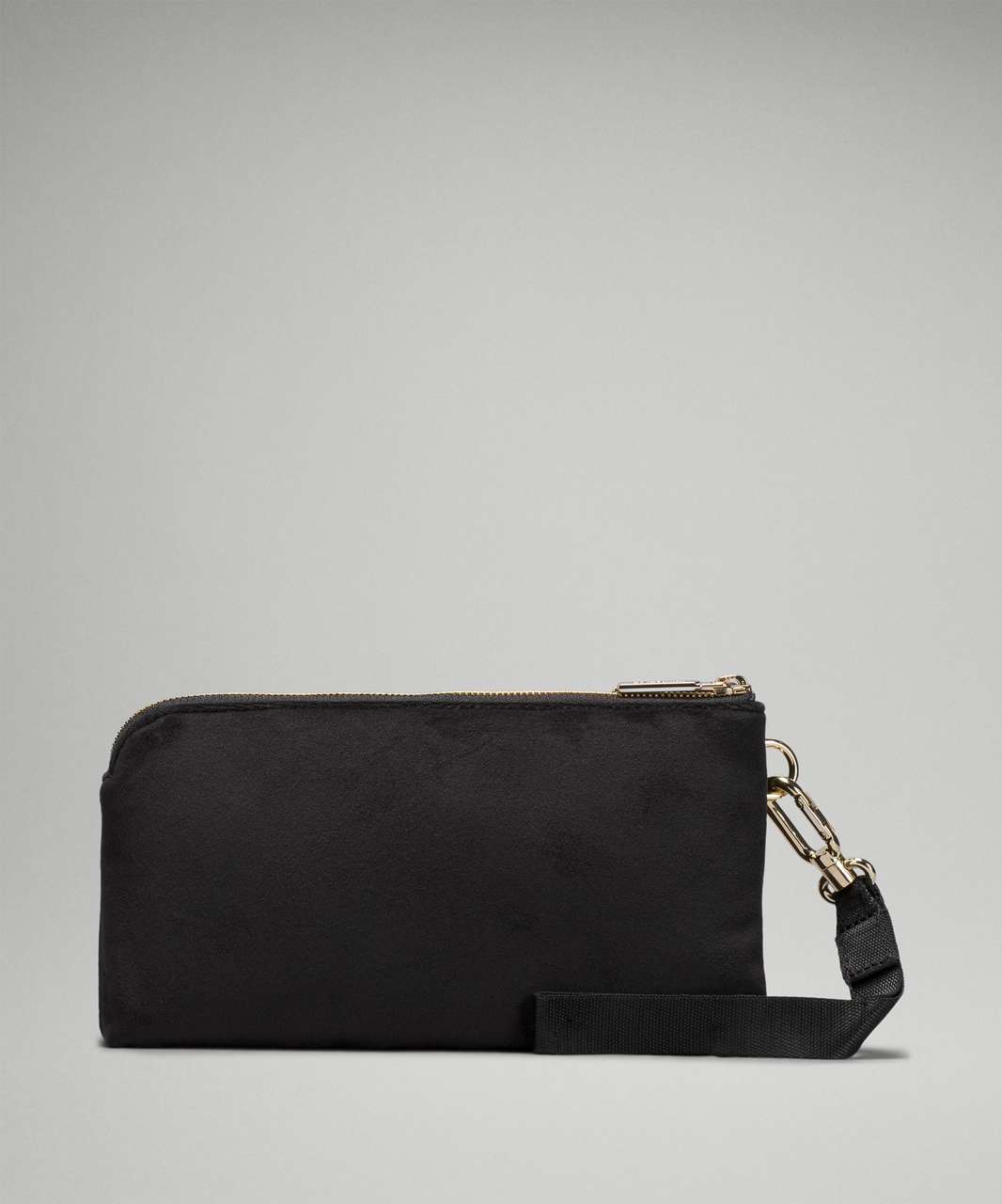 Lululemon Curved Wristlet *Velour - Black - lulu fanatics