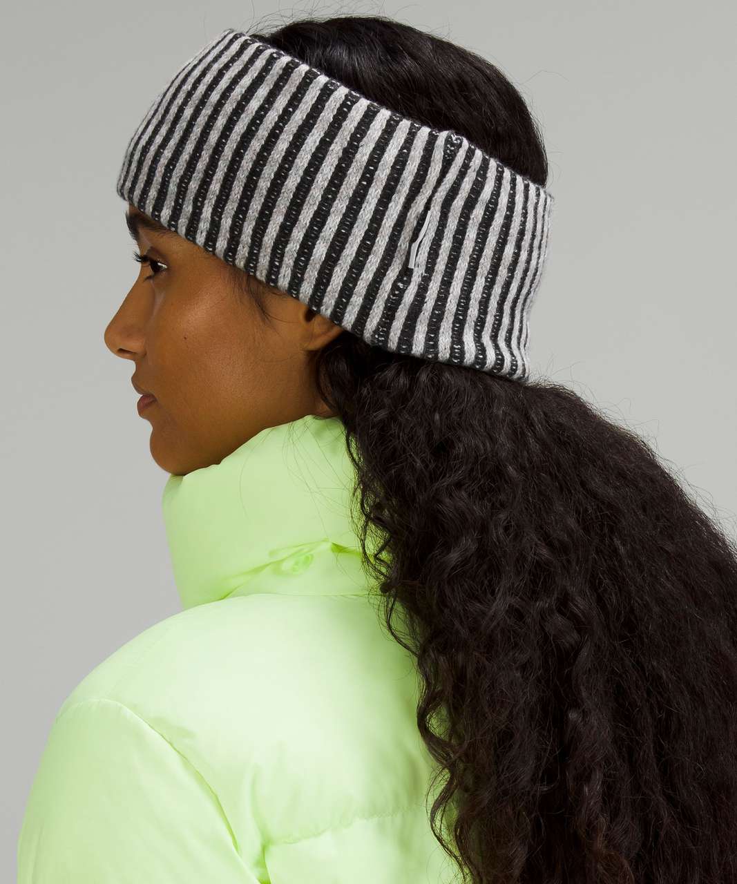 Lululemon Womens Textured Fleece-Lined Knit Ear Warmer - Carnation