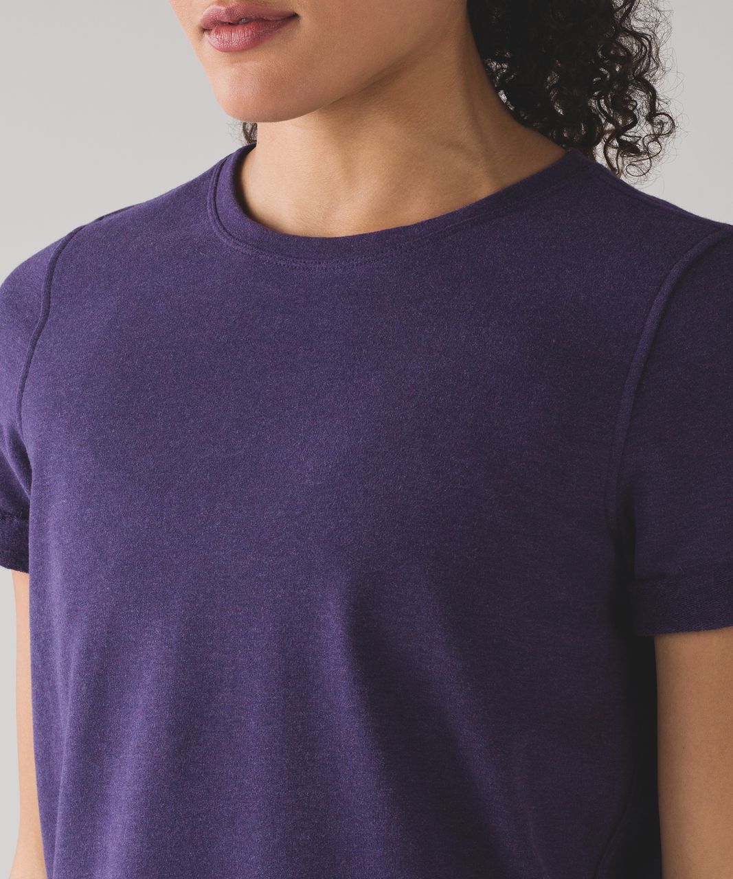 Lululemon All Time Tee - Heathered Black Grape / Heathered Black Grape