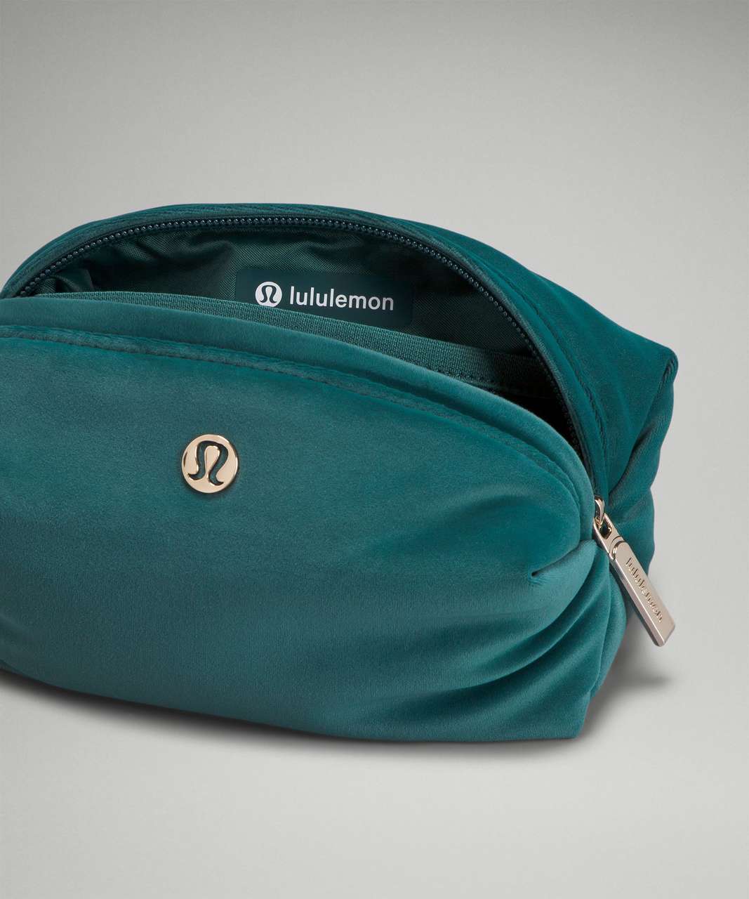 Lululemon Feeling Ready Mini Velour Pouch - Green Jasper