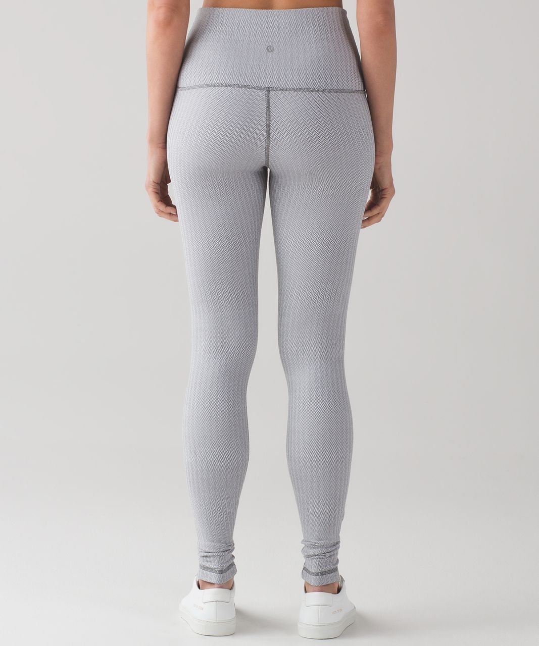 Lululemon Wunder Under Pant (Hi-Rise) - Heathered Herringbone Heathered White Slate