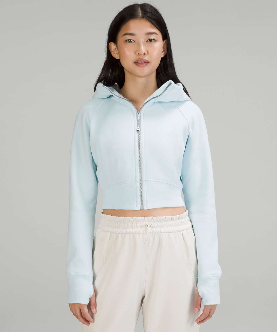 Lululemon oversized scuba hoodie powder blue XS/S