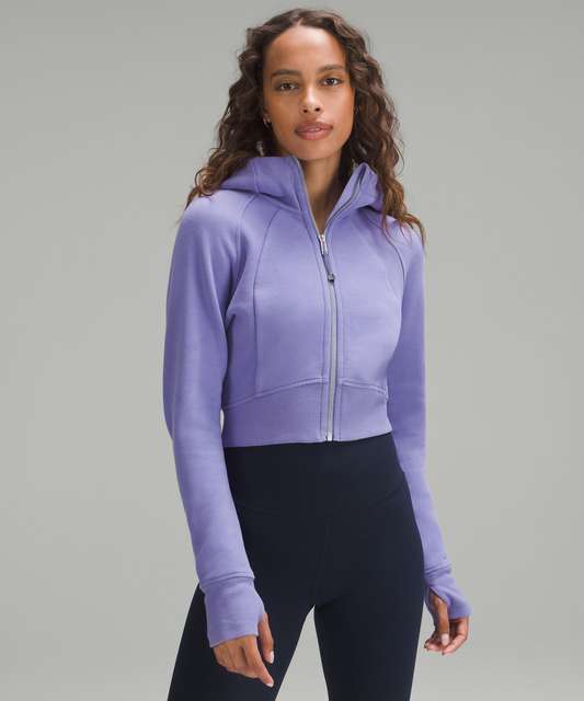 Lululemon Scuba Full-Zip Cropped Hoodie - Summer Glow - lulu fanatics