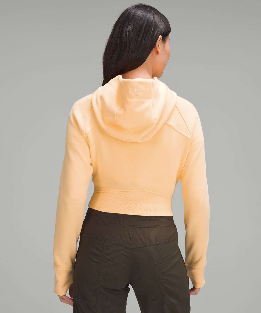 Lululemon Scuba Full-Zip Cropped Hoodie - Summer Glow - lulu fanatics