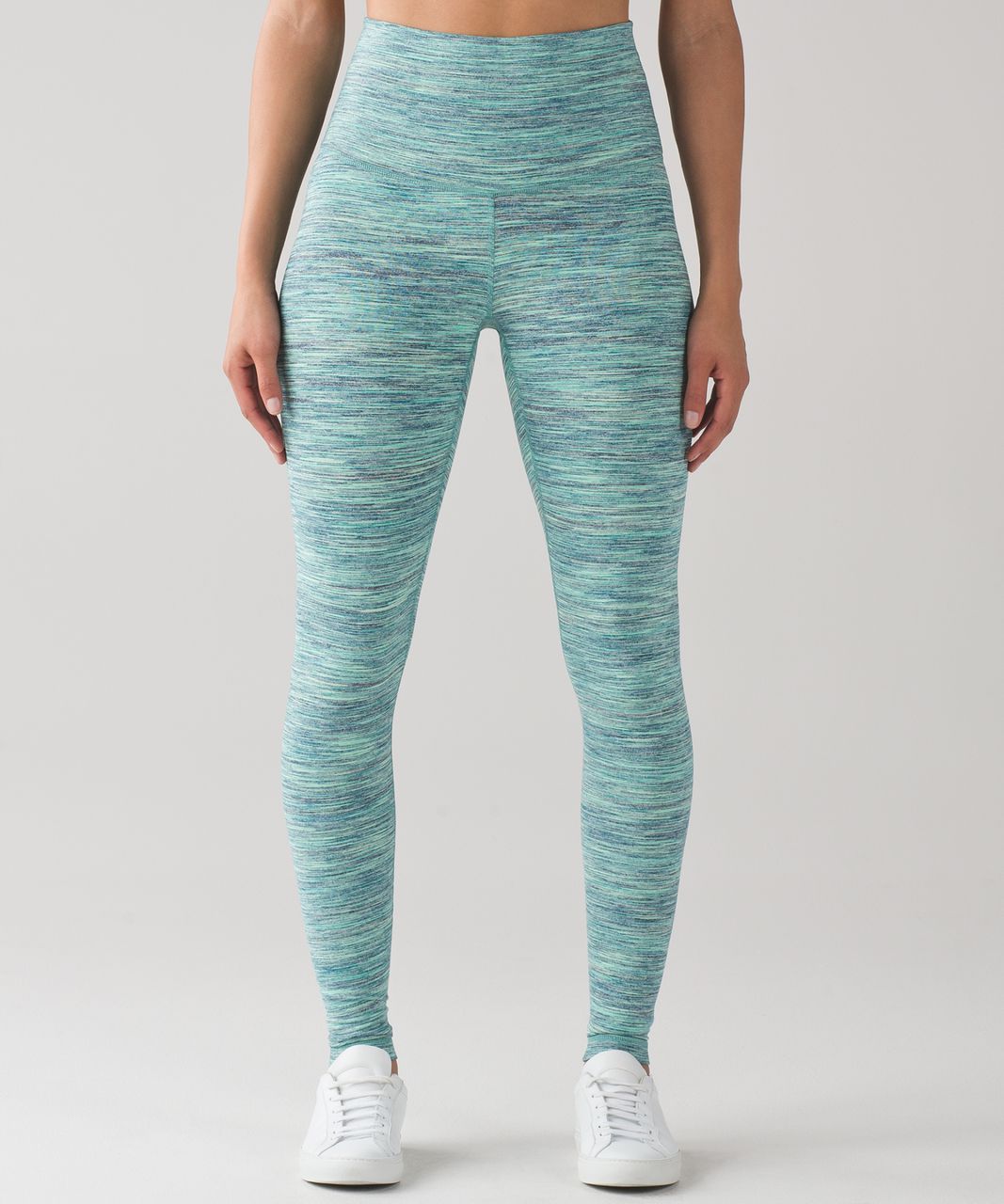 Lululemon Wunder Under Pant (Hi-Rise) - Space Dye Camo Alberta Lake Fresh Teal